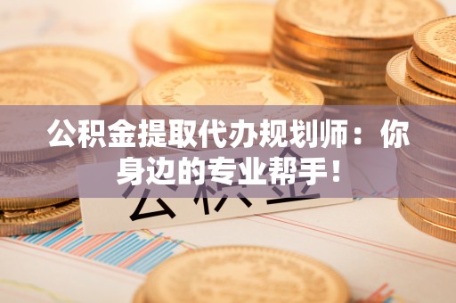 修文公积金提取代办规划师：你身边的专业帮手！